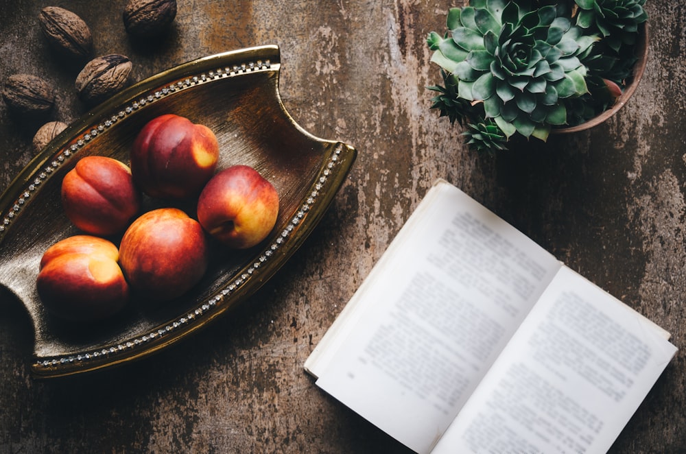 brown wooden tray