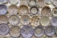 assorted color ceramic decorative plates lot