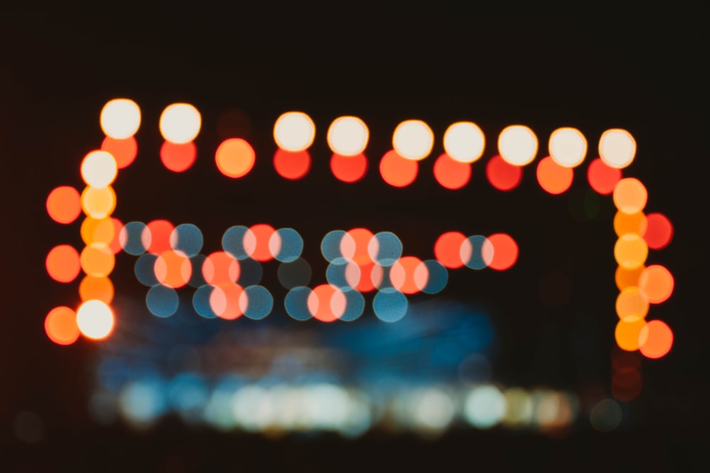 assorted-color bokeh photography