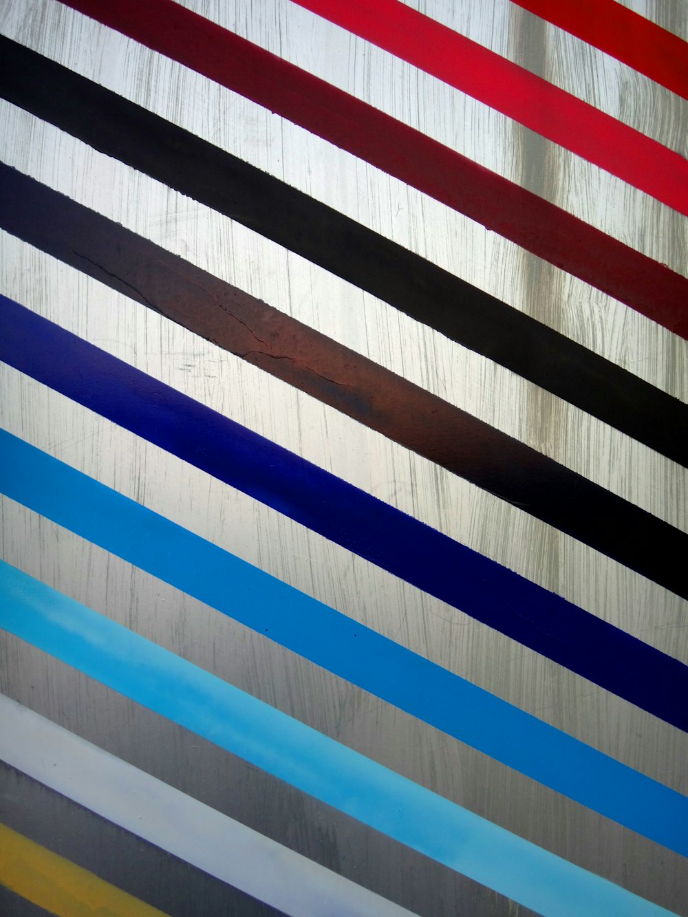multicolored striped panel