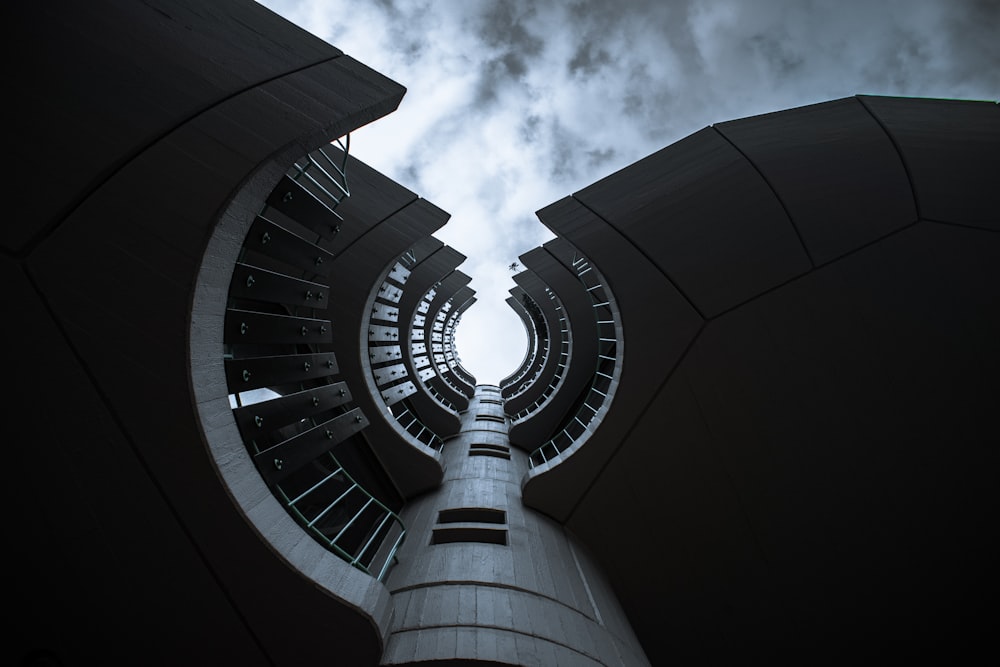 low angle photography of high rise buidling