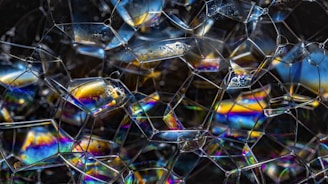 iridescent bubbles