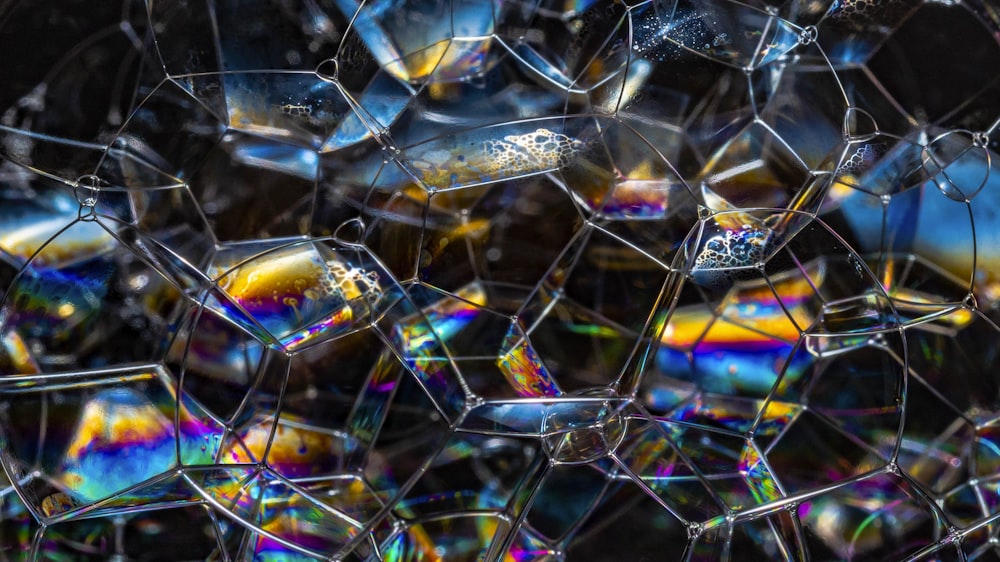 iridescent bubbles