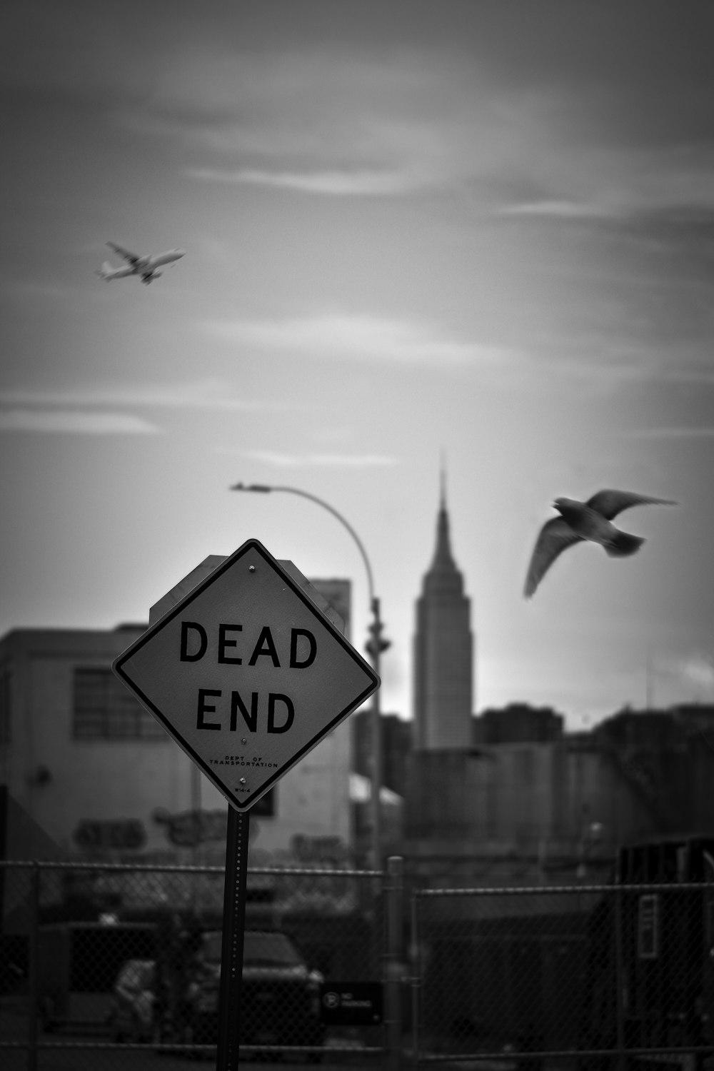 Dead End street sign