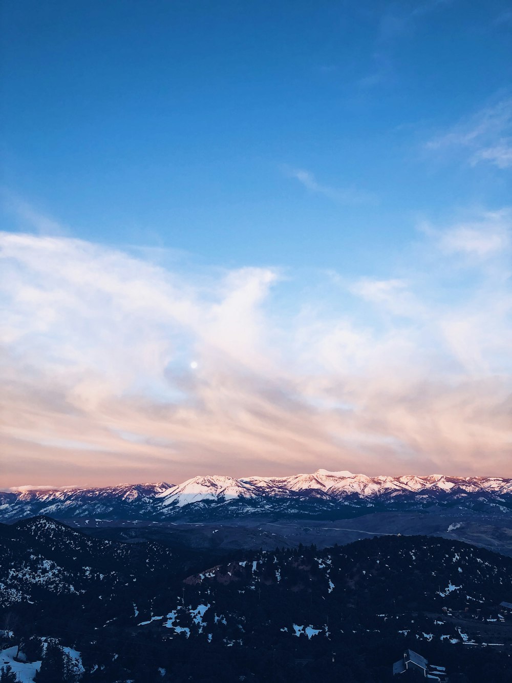 aerial photography of snow-capped mountain