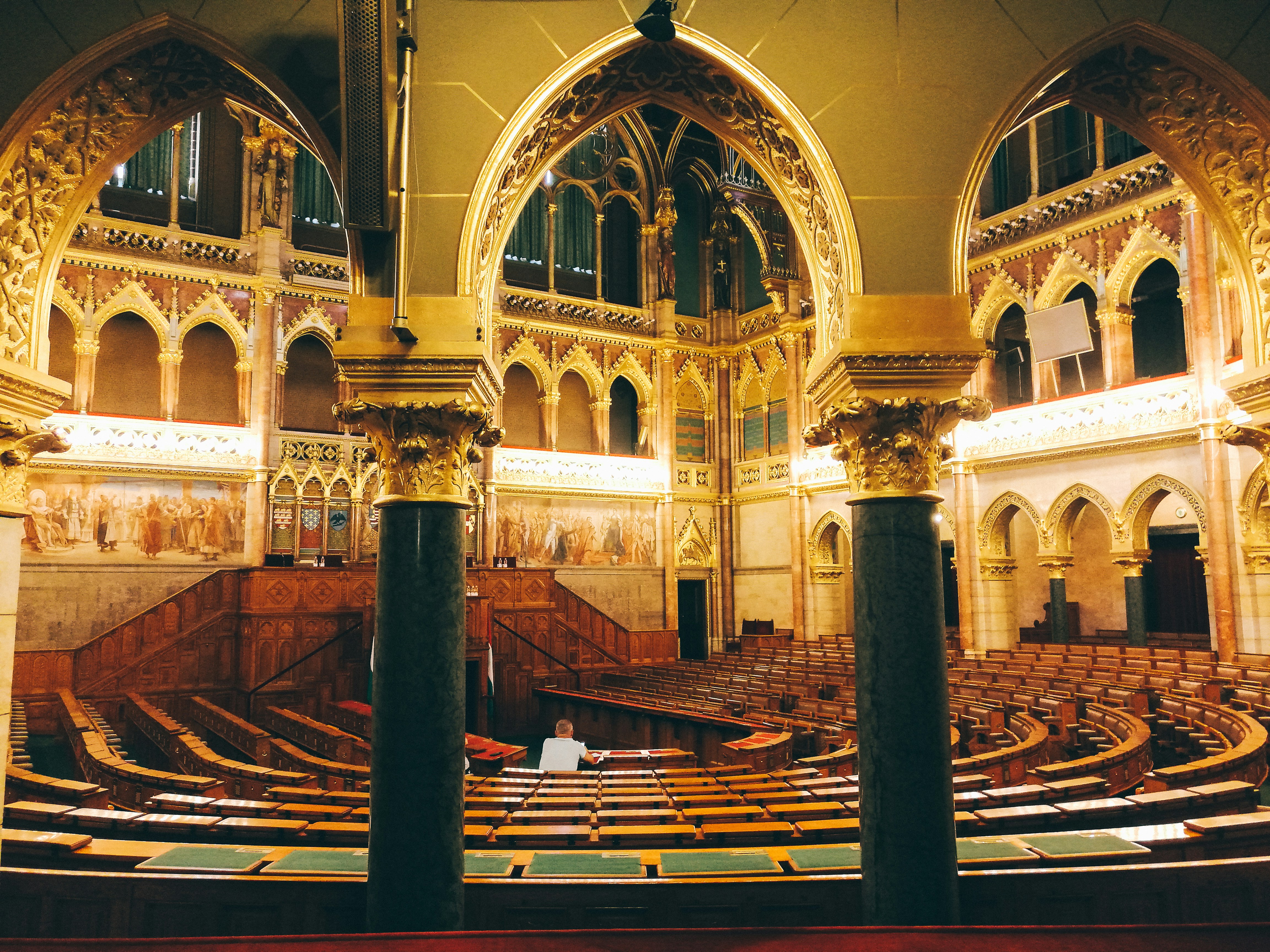 The interior of a grand, historic Melbourne theatre