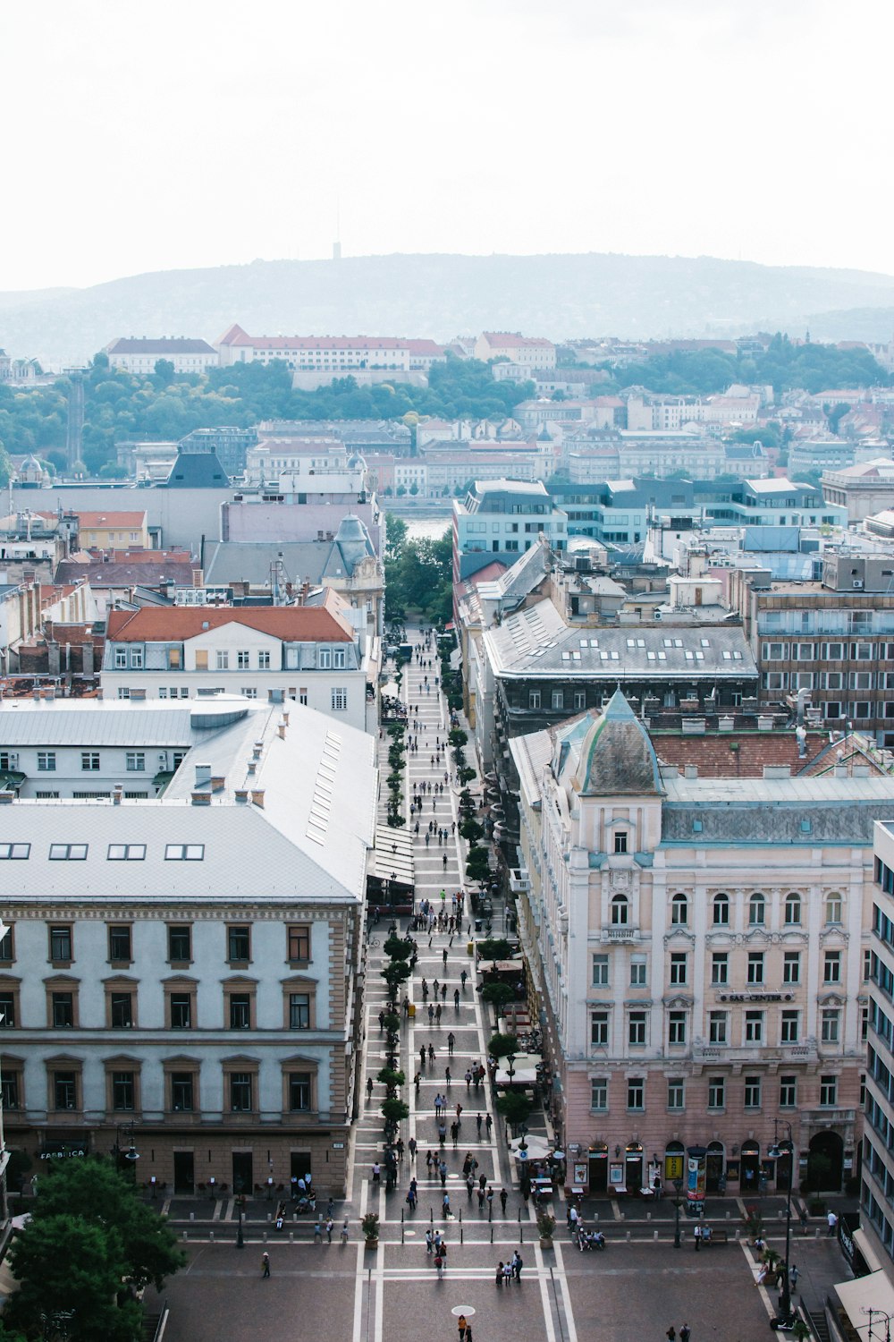 aerial city view