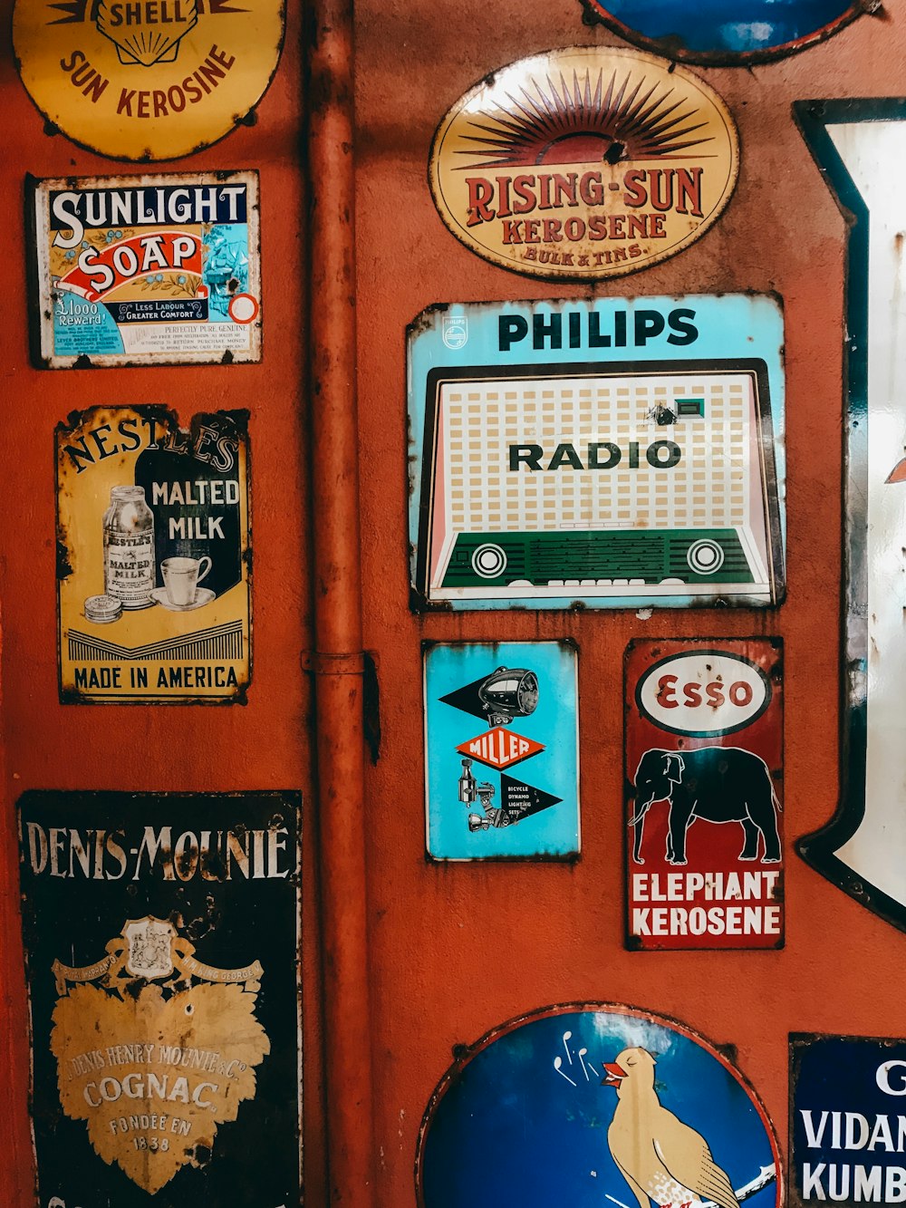 brown Philips radio sticker