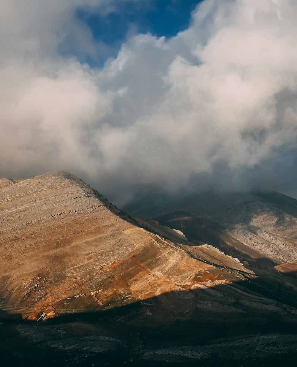 high-angle photography of mountain