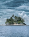 photography of island against sky