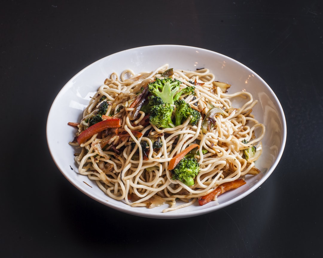 pasta on plate,