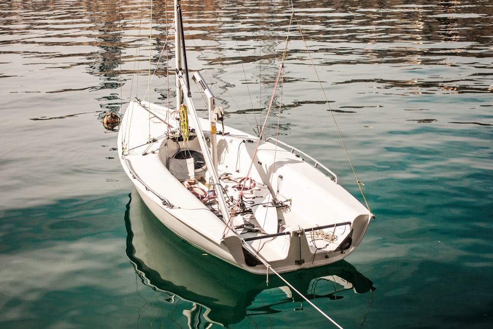 white fishing boat