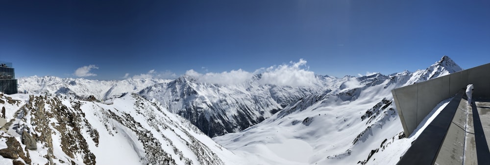 view of snowy mountain during daytime