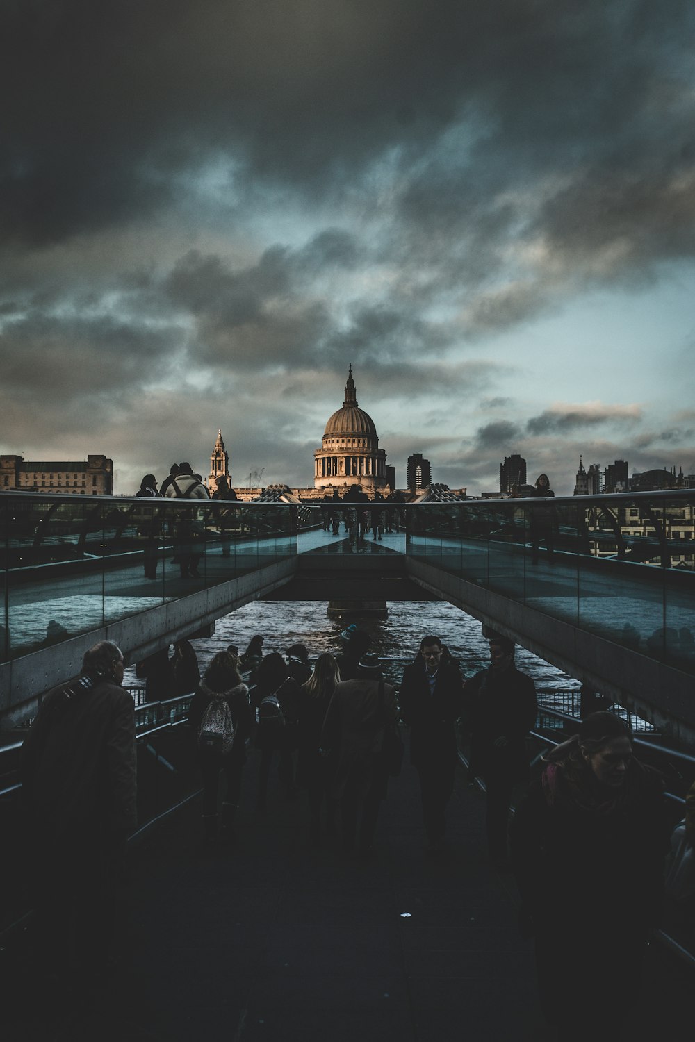 people standing near building