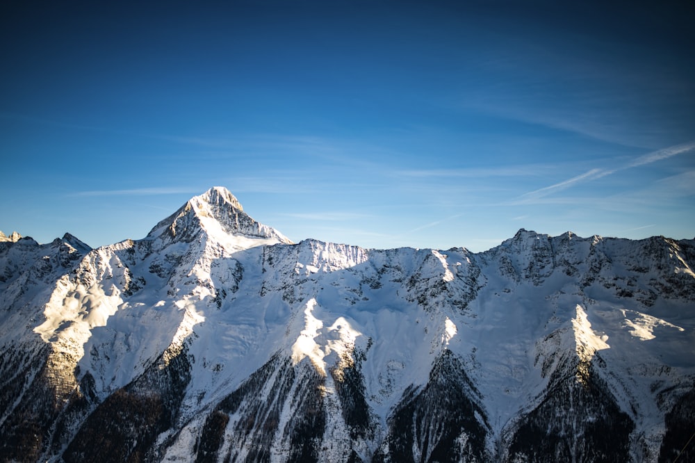 white snowcape mountain