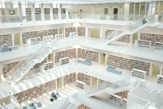books inside building showing content marketing process