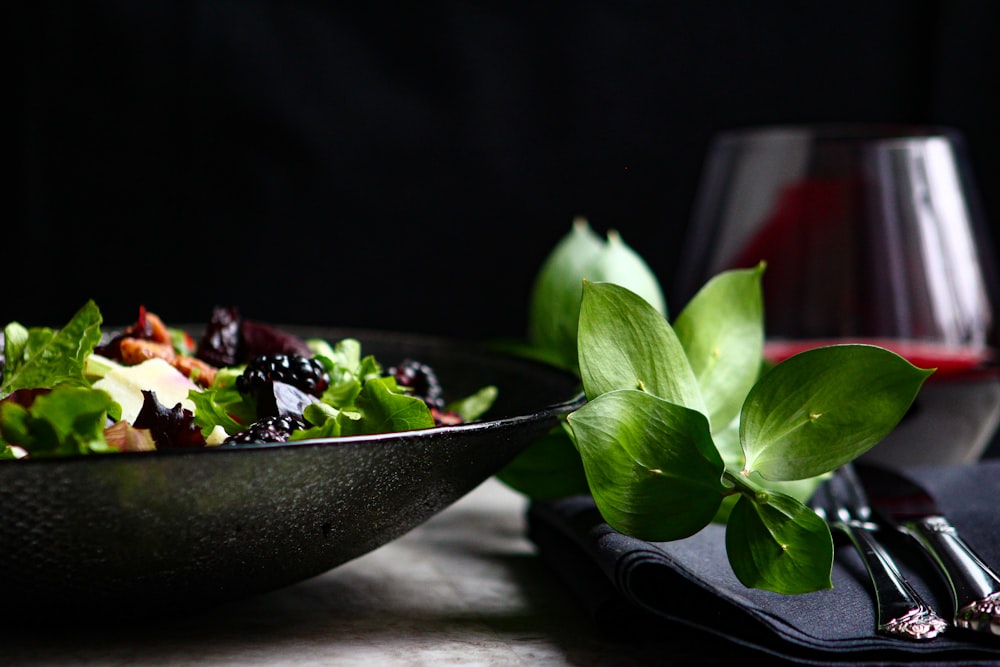 veggie dish on gray ceramic plate