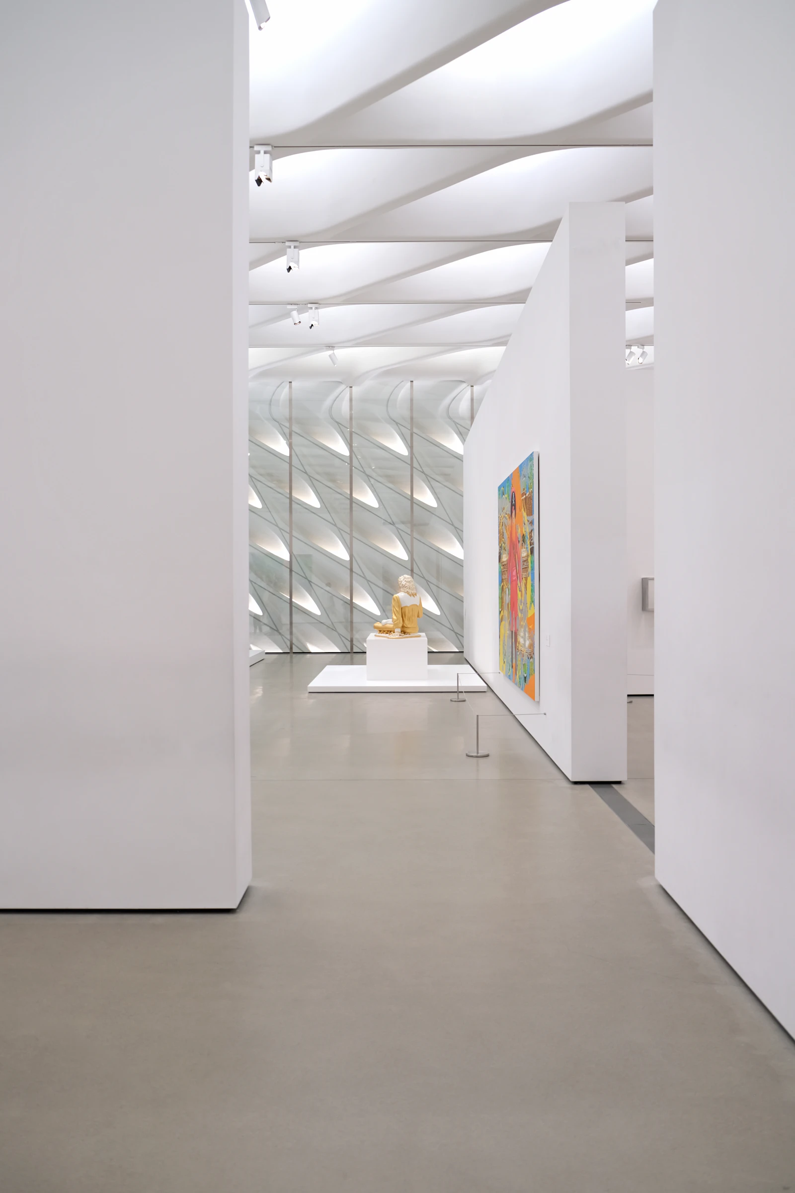 Well-lit museum gallery interior
