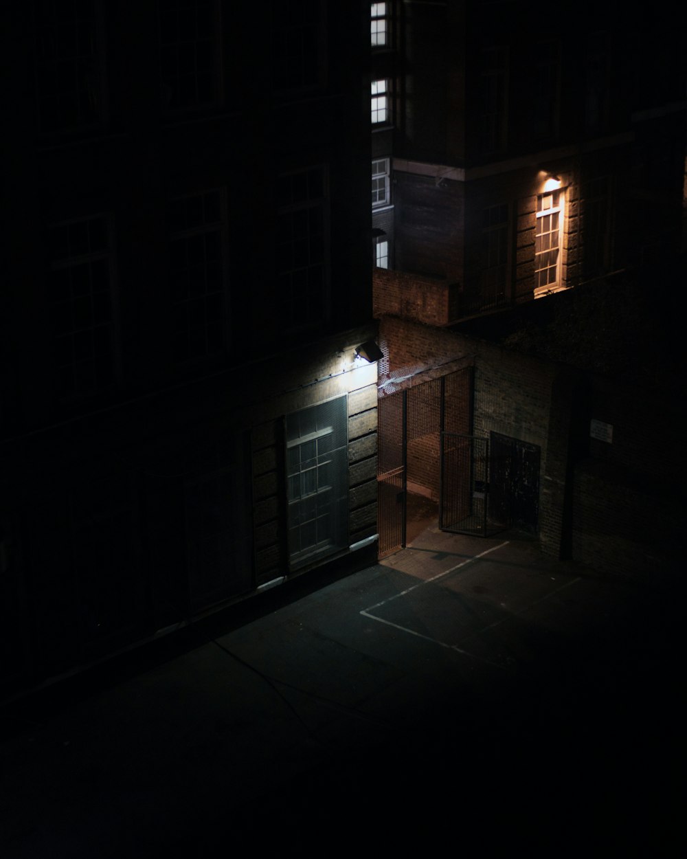 brown building during nighttime