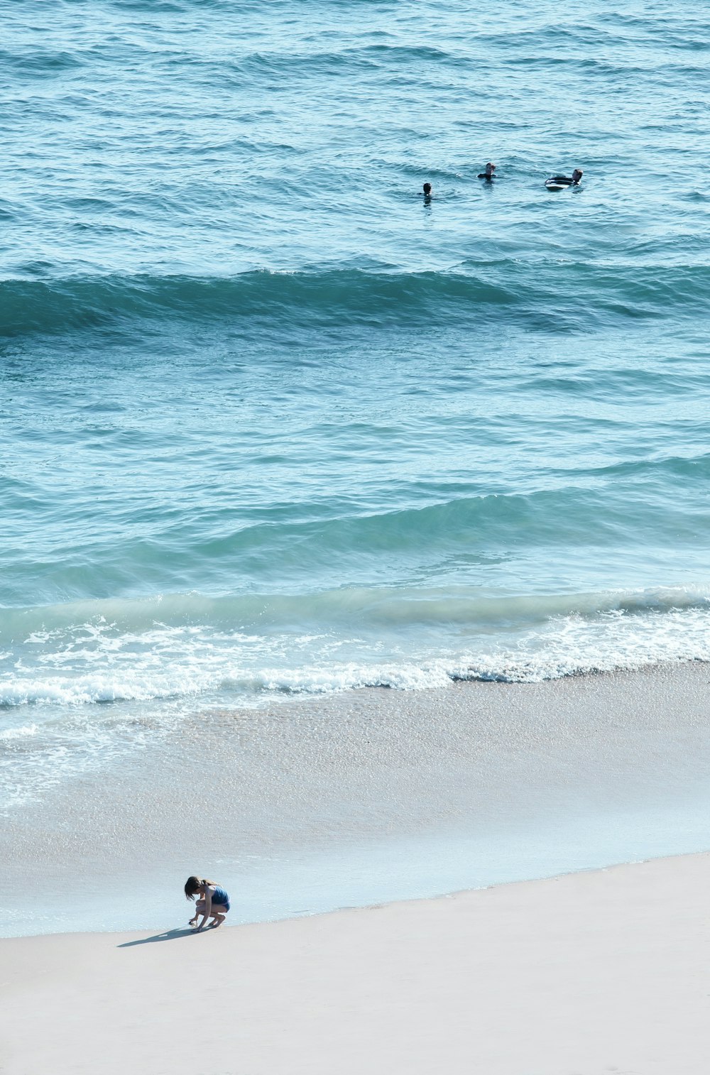 toddler enjoying on beach