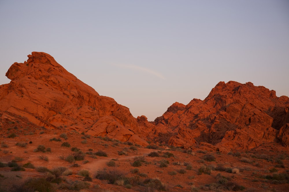 brown rock formation