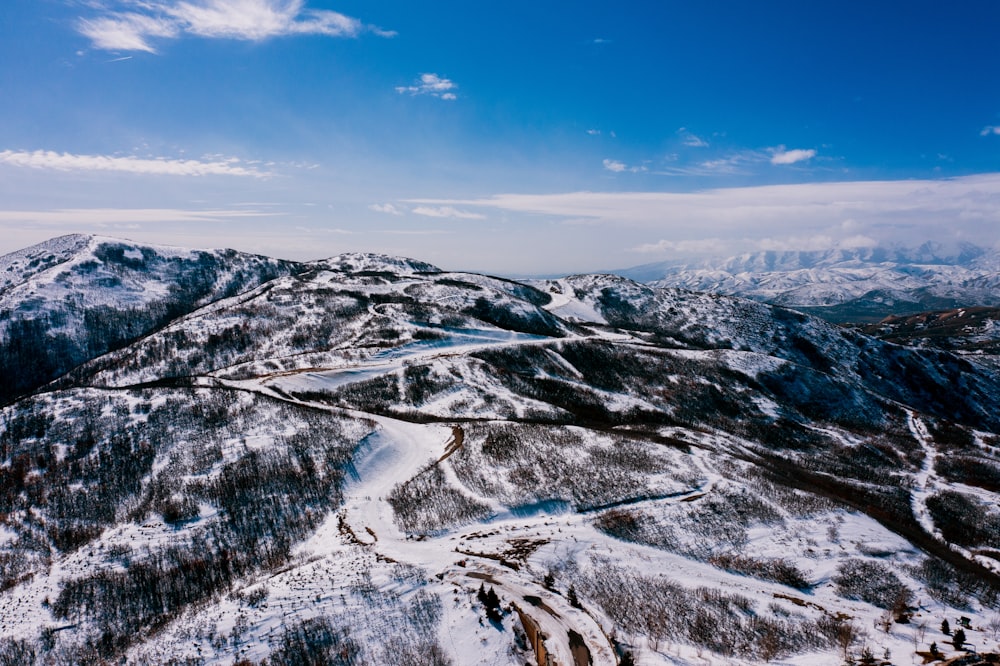 white snow covered mountain