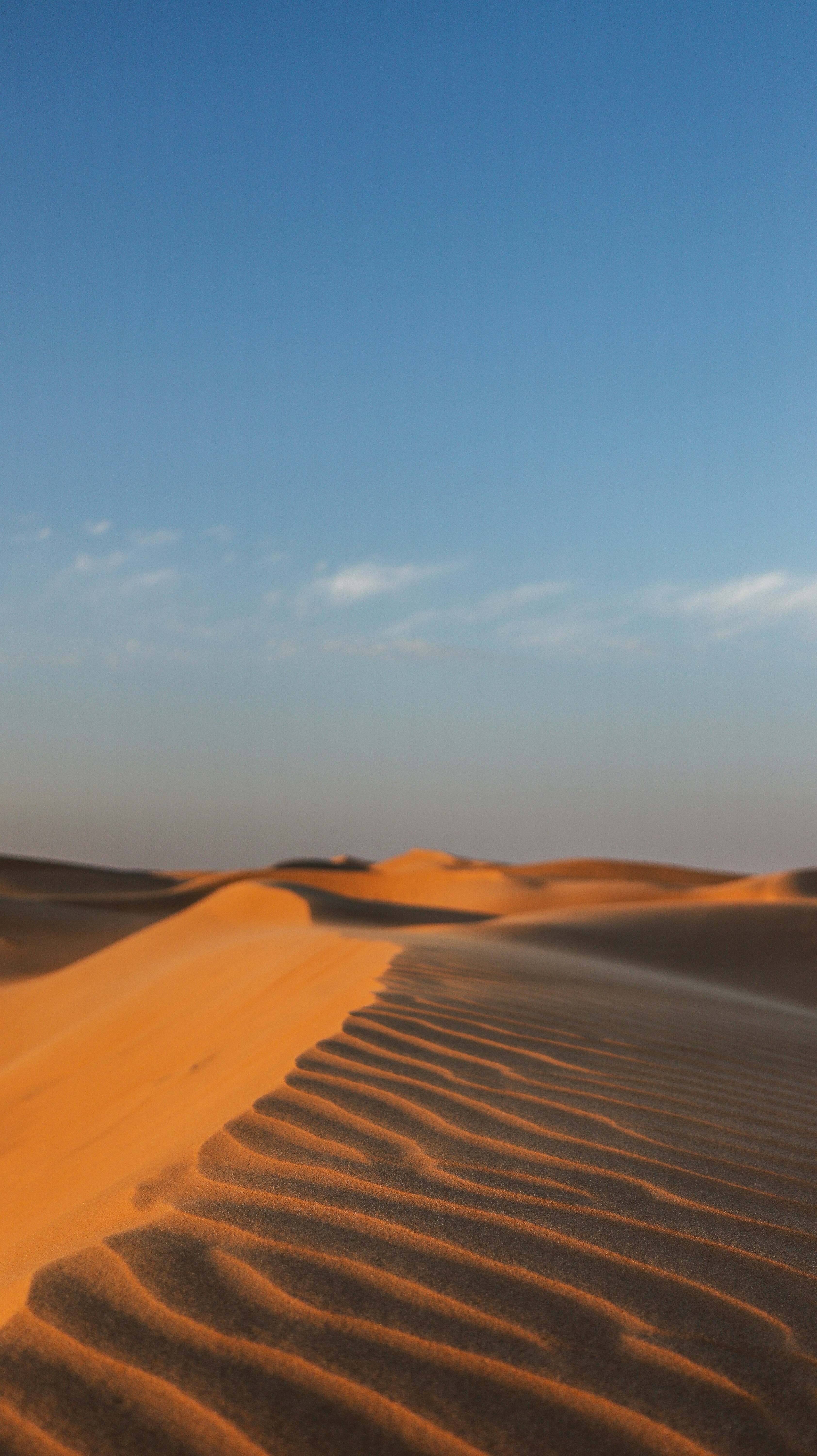 空の砂漠の写真 Unsplashの無料青い写真