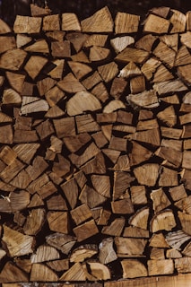 brown wood lot
