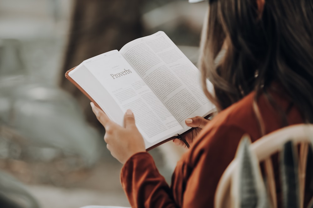 girl reading book