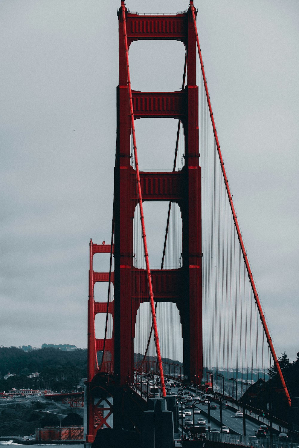 aerial photography of Golden Bridge