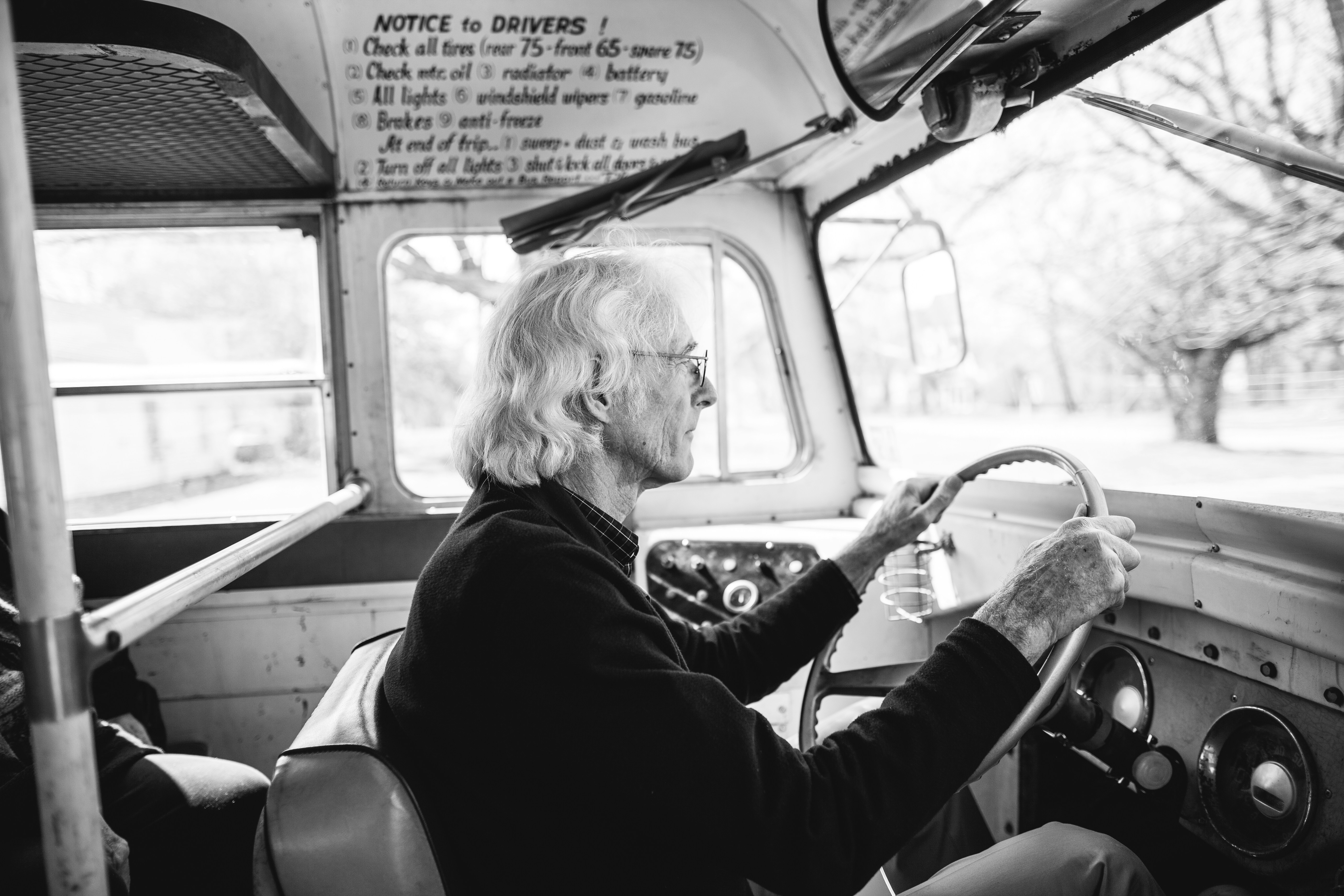 Truck driver portrait