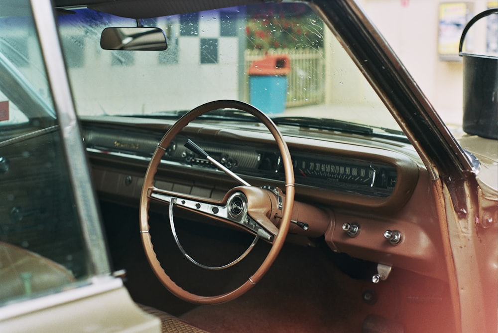 gray vehicle interior