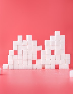 unhealthy white sugar cube processed sugar 