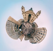 small planet photography of buildings