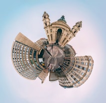 small planet photography of buildings
