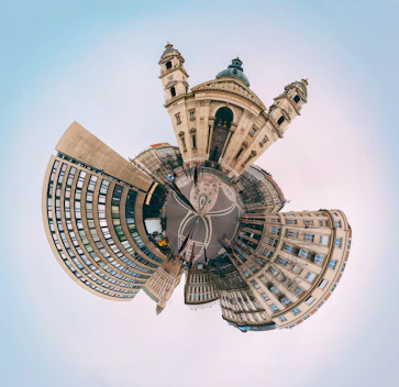 small planet photography of buildings