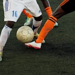 person playing soccer