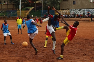 football game on focus photography