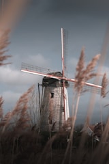 gray windmill