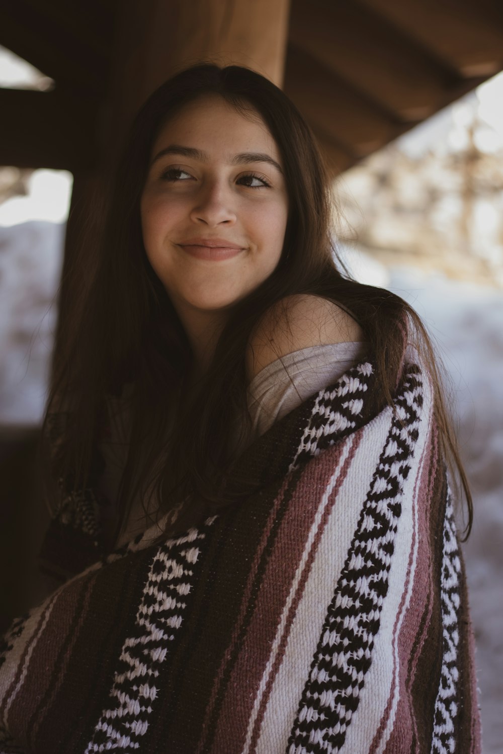 woman wearing brown dress