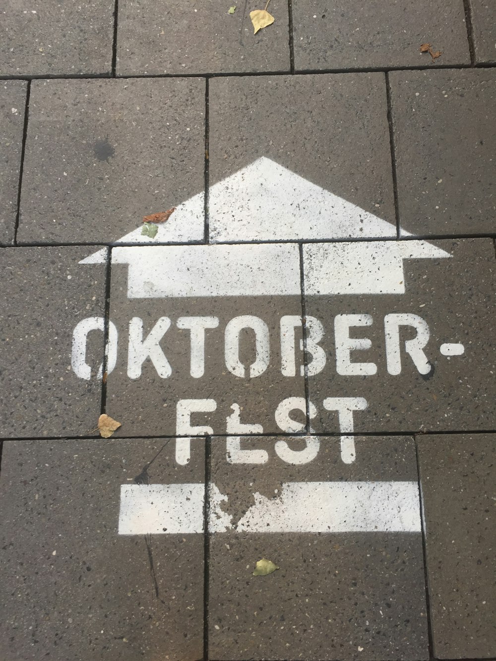 October fest signage on gray concrete wall