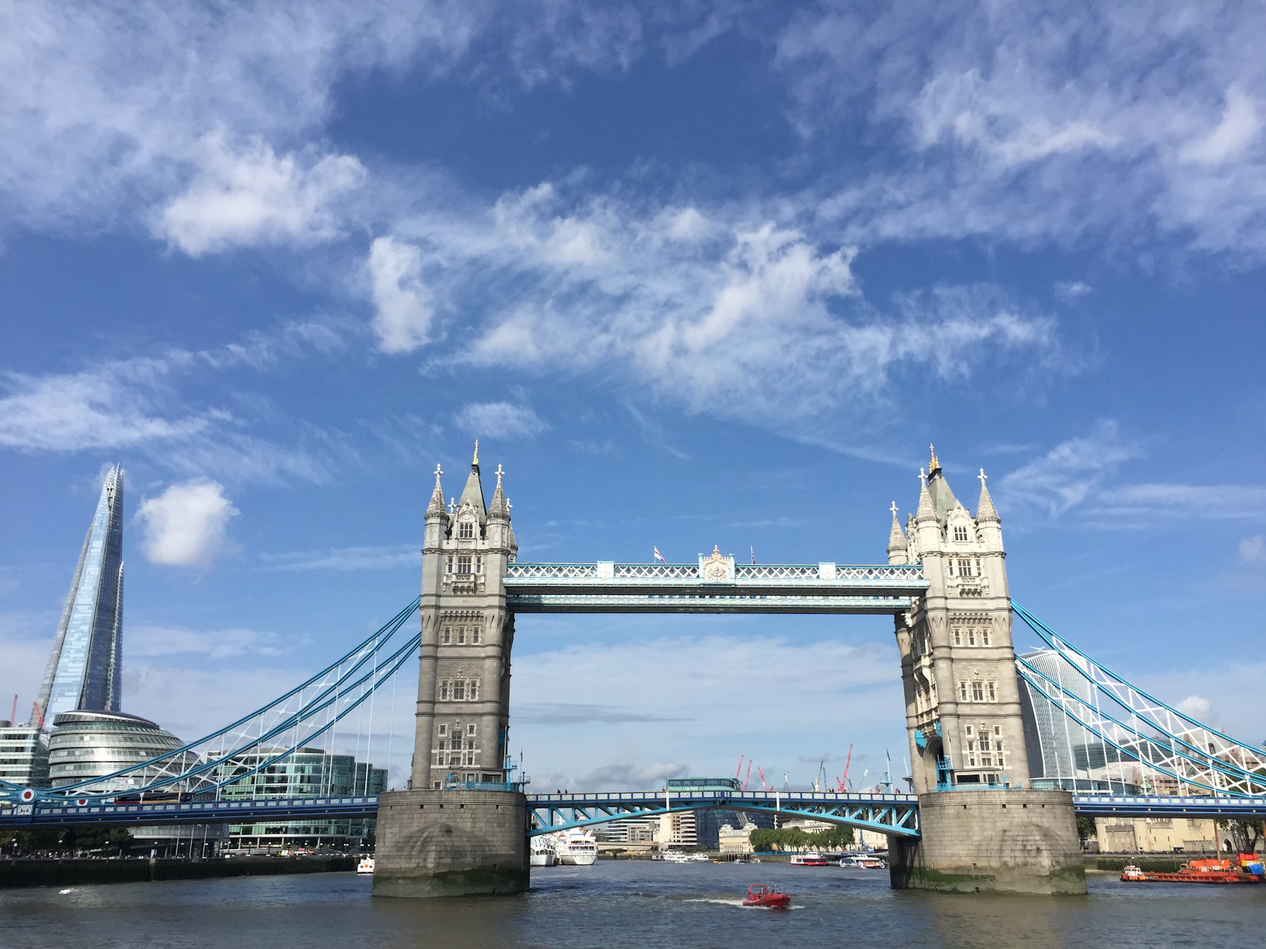 Tower Bridge across the River Thames in London
