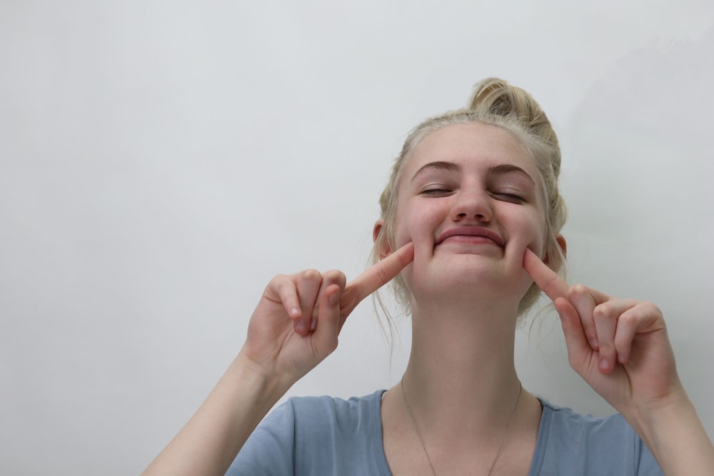 woman smiling