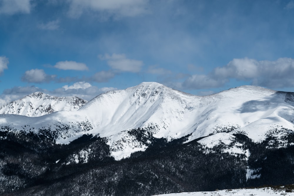 snow covered mountain during daytime