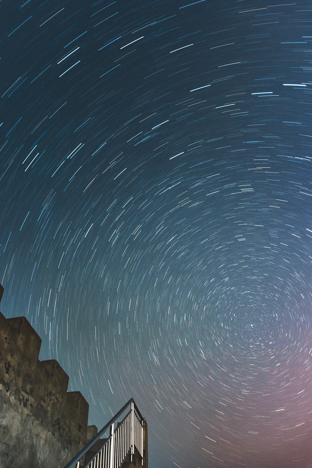 time lapse photography of stars