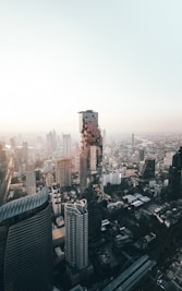 aerial view of buildings
