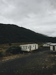 white travel trailer during daytime