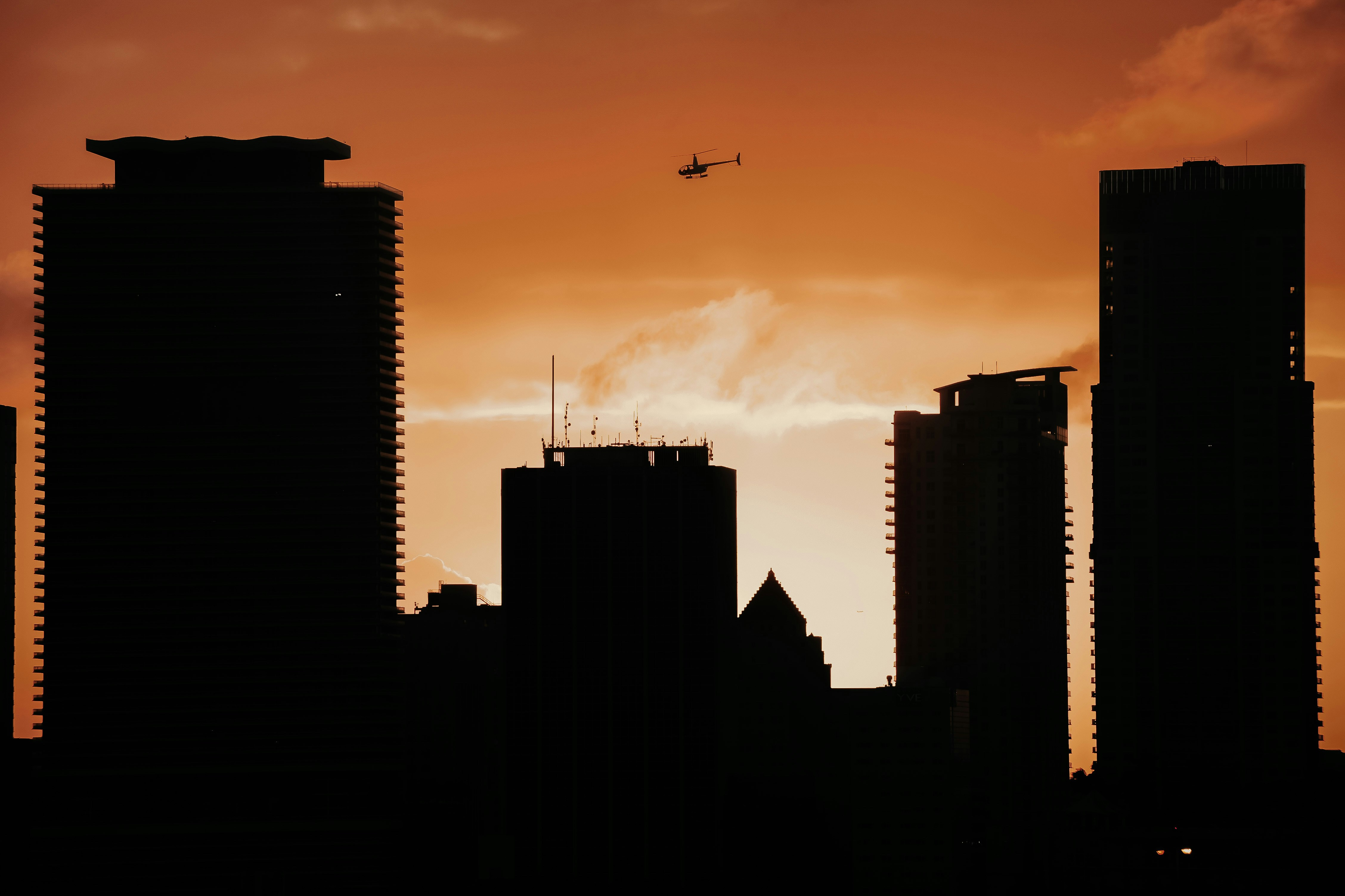 Silhouette des Gebäudes