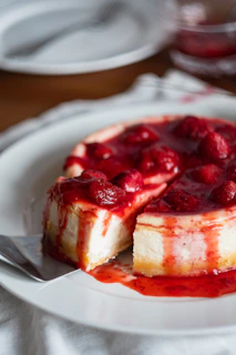 dessert on plate