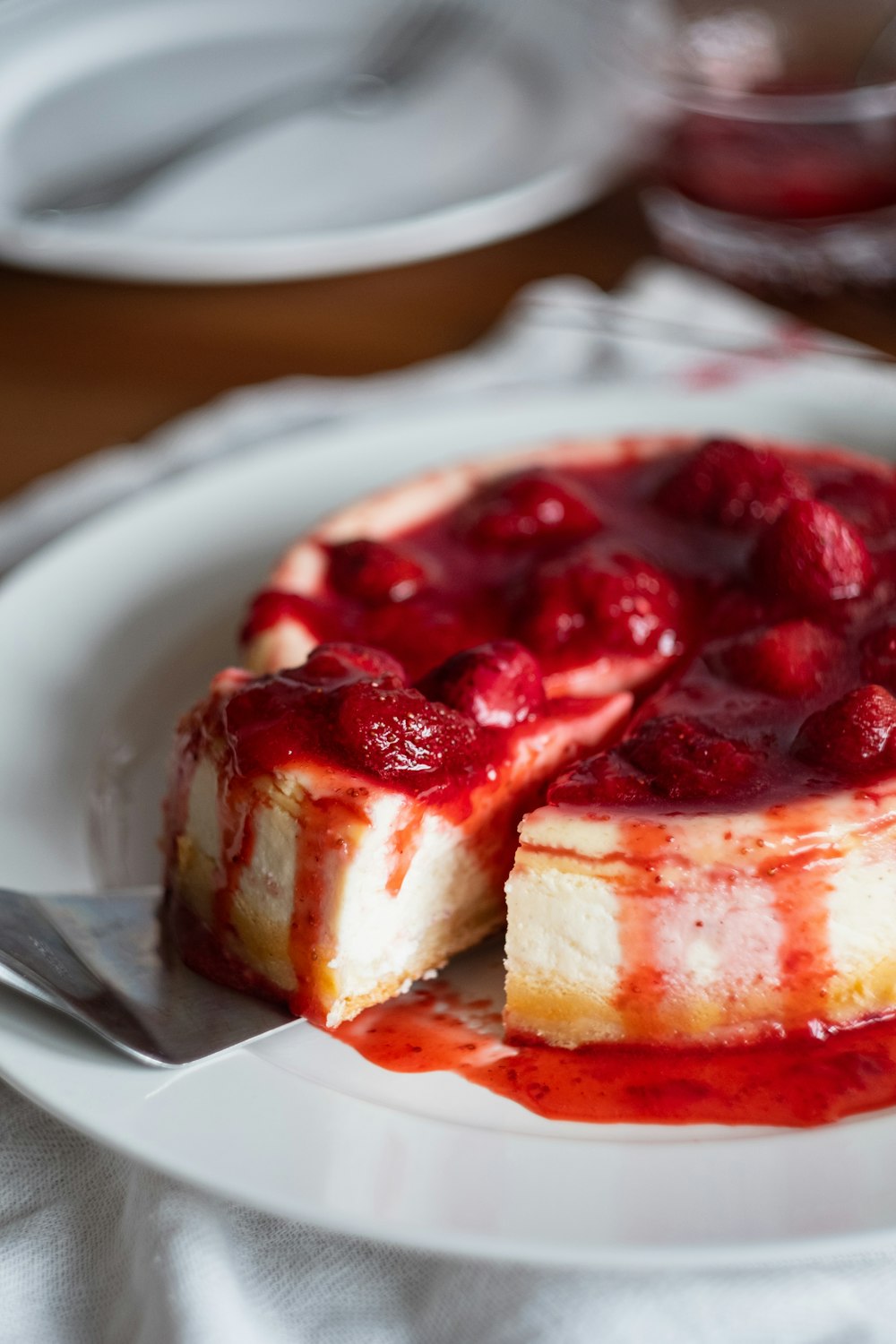 Dessert auf dem Teller